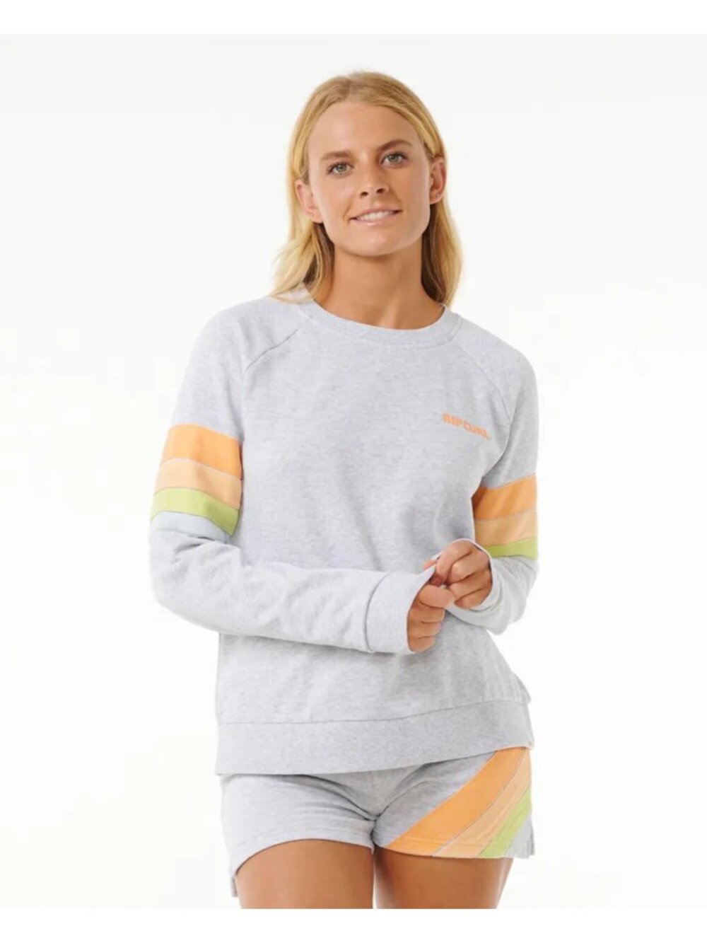 NWT RIP CURL High Tide Surf Raglan Crew Sweatshirt Size S